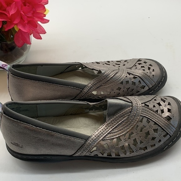 Jambu JBU Pecan B1PC156Silver Cur Out Leather Loafers Sz 7. MCL0988B - Picture 4 of 11